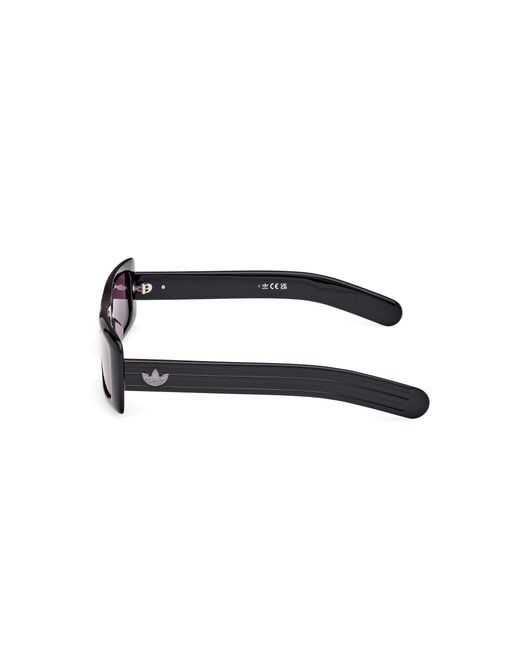 Adidas Black Or0124 01A Sunglasses Acetate Smoke Squared Normal