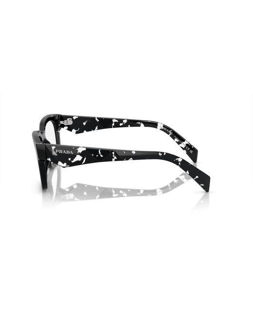 Prada Black Pr A10V 15O1O1 Optical Frames Acetate Pillow Normal for men