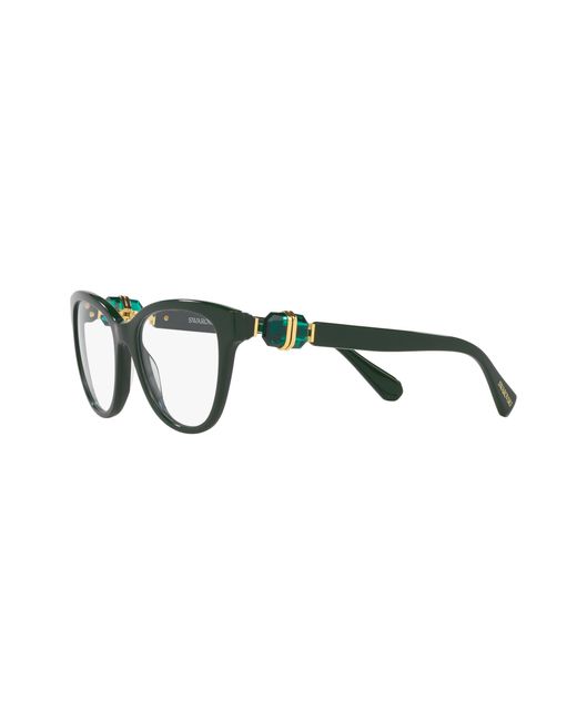 Swarovski Black Sk2004 1026 Optical Frames Acetate Round Normal