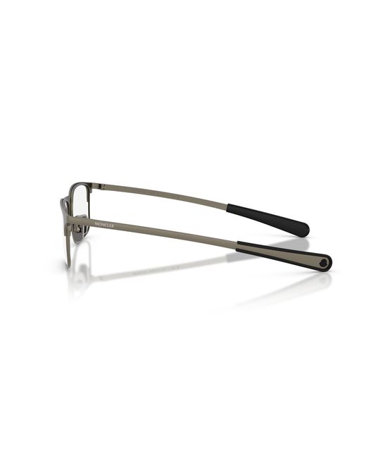Moncler Black Me1014 1002 Optical Frames Metal Transparent Squared Normal