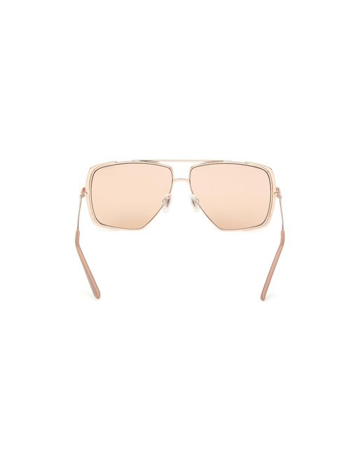 Guess Black Gu00220 58E Sunglasses Metal Squared Normal