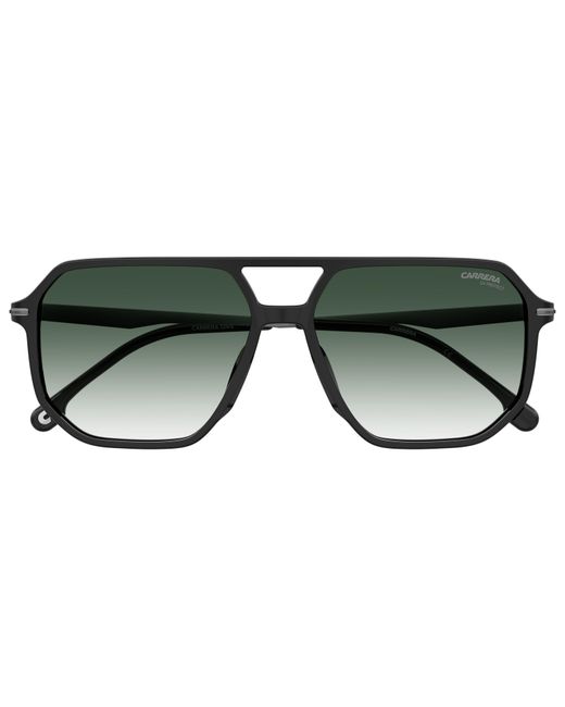 Carrera Black 324/S 08A/Wj Sunglasses Acetate Geometric Polarized Shaded for men