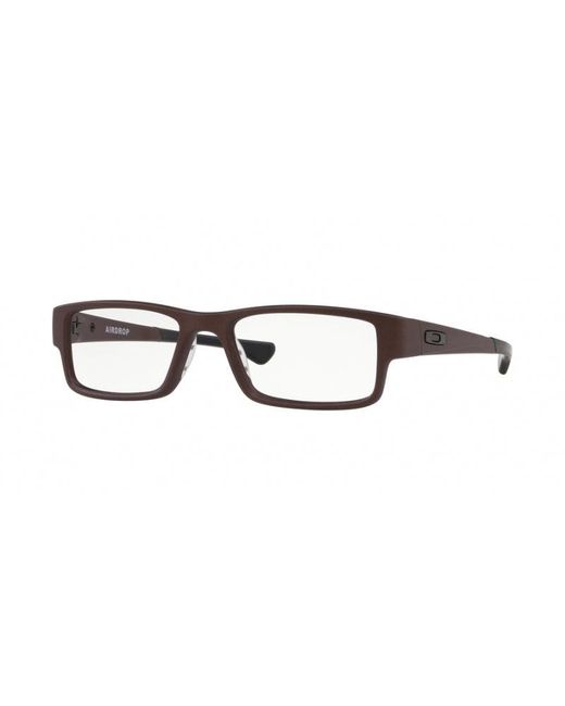 Oakley Black Ox8046 Airdrop 804611 Optical Frames Plastic Squared for men
