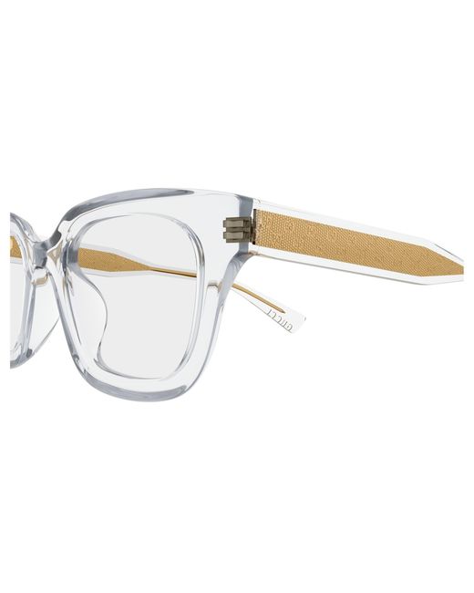 Gucci Black Gg2067Ol 008 Optical Frames Acetate Transparent Squared