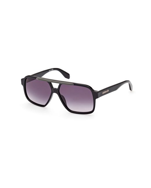 Adidas Black Or0066 01B Sunglasses Acetate Geometric Normal Shaded for men