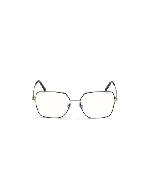 Tom Ford Black Ft5739-B 001 Optical Frames Metal Geometric Normal