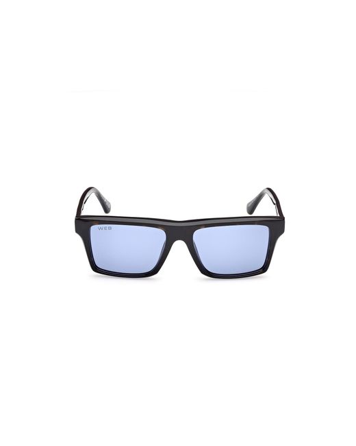 Web Black We0383 56V Sunglasses Acetate Squared Normal for men
