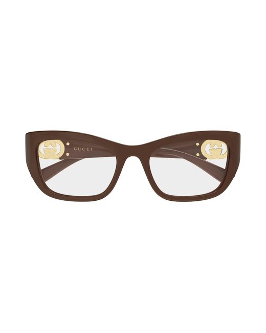 Gucci Black Gg2125O 004 Optical Frames Injected Transparent Cat Eye