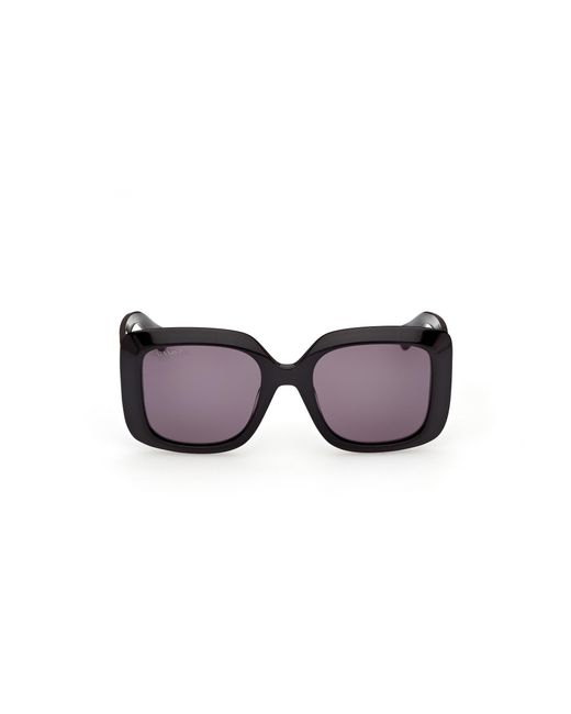 MAX&Co. Black Mo0153 01A Sunglasses Acetate Smoke Squared Normal
