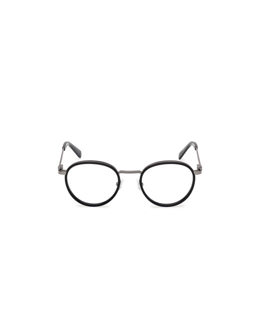 Guess Black Gu50324 001 Optical Frames Injected Round Normal for men