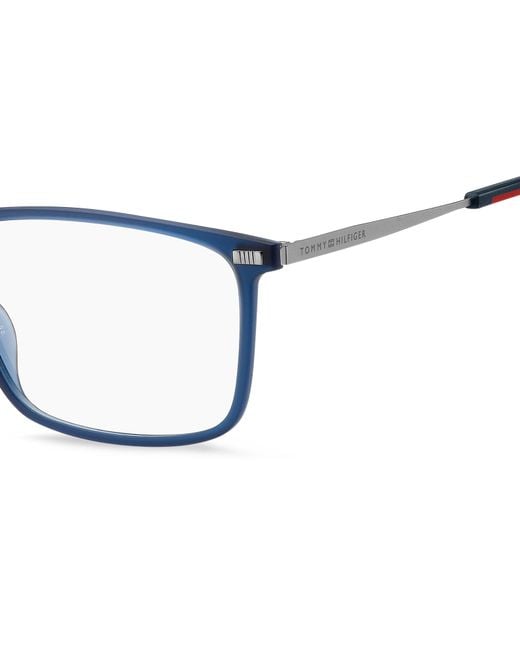 Tommy Hilfiger Black Th 2018 Fll Optical Frames Polyamide Squared for men