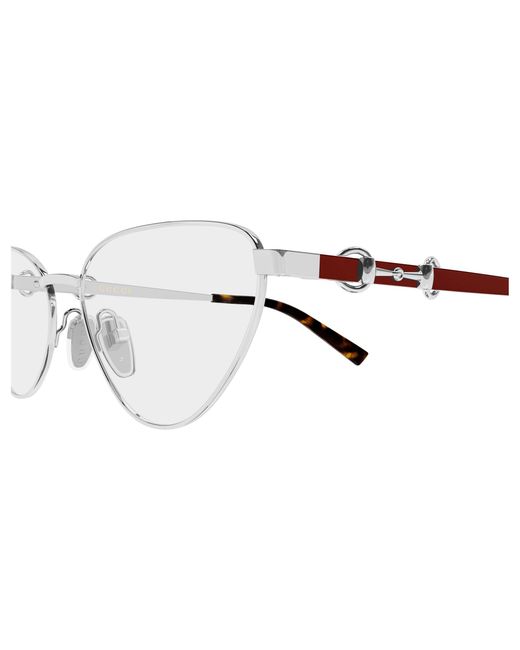 Gucci Black Gg2054O 003 Optical Frames Metal Transparent Cat Eye
