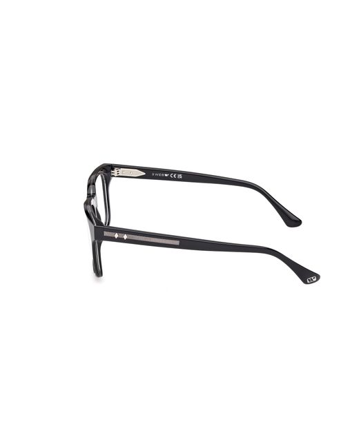 Web Black We5412 005 Optical Frames Acetate Squared Normal for men