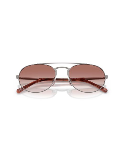 Emporio Armani Black Ea2171 30038D Sunglasses Metal Pilot Normal Shaded for men