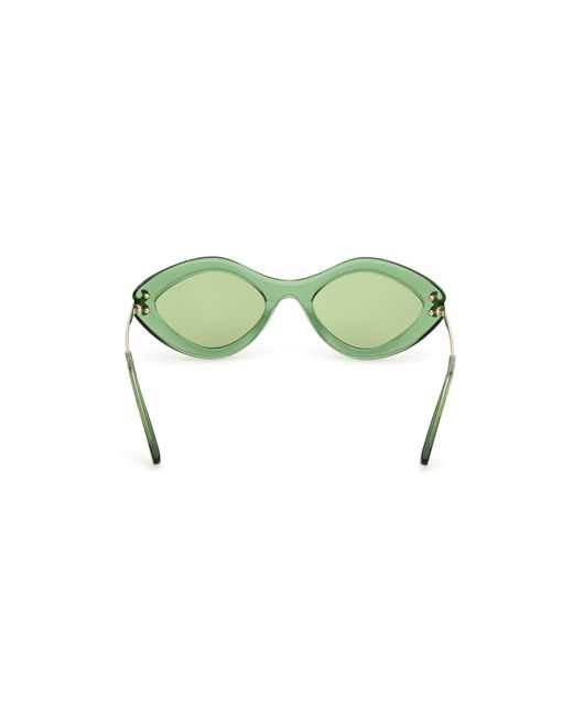 Emilio Pucci Green Ep0223 93N Sunglasses Acetate Geometric Normal