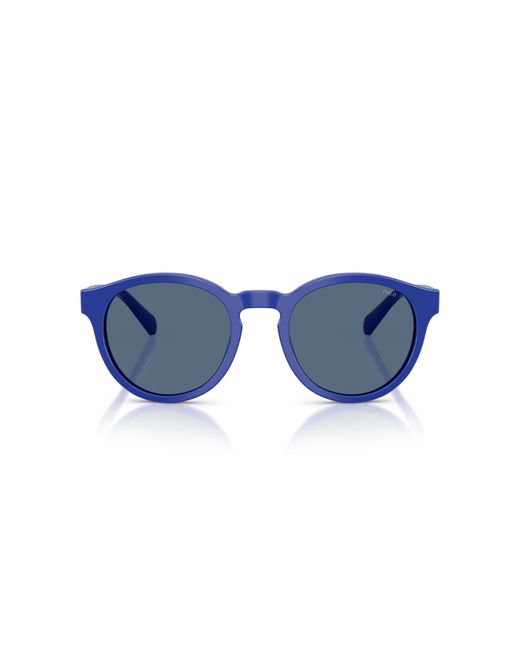 Polo Ralph Lauren Blue Ph4192 532980 Sunglasses Acetate Round Normal for men