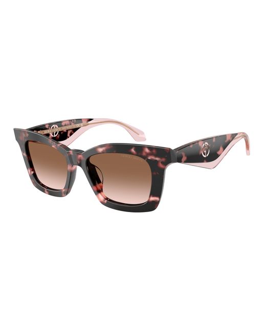 Giorgio Armani Black Ar8235U 623013 Sunglasses Acetate Butterfly Normal Shaded