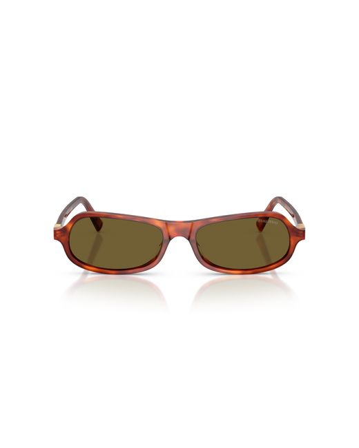 Miu Miu Black Mu B10Su 11P09Z Sunglasses Acetate Geometric Normal