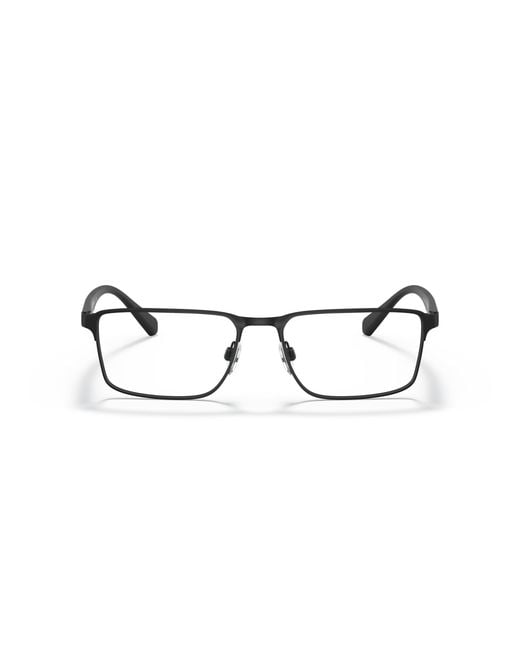 Emporio Armani Black Ea1046 3051 Optical Frames Metal Squared for men