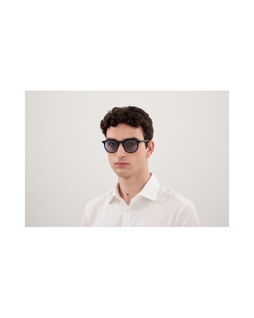 Montblanc Black Mb0353S 007 Sunglasses Round for men