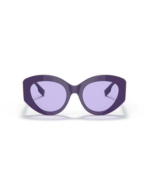 Burberry Purple Be4361 Sophia 39891A Sunglasses Plastic Cat Eye Normal