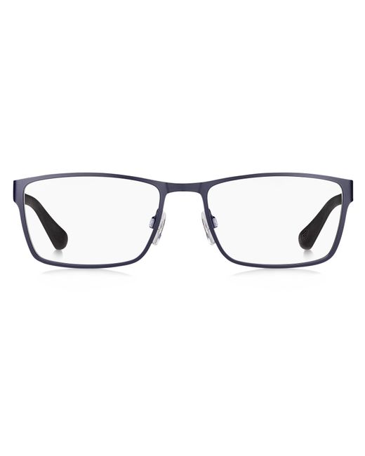 Tommy Hilfiger Black Th 1543 003 Optical Frames Steel Squared for men
