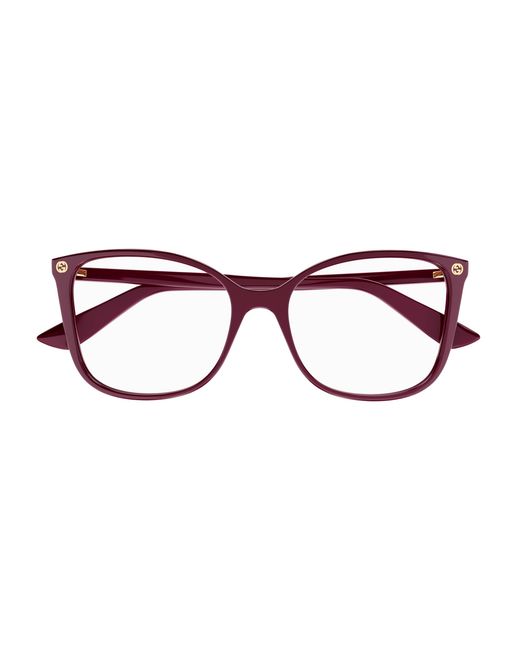 Gucci Black Gg0025O 022 Optical Frames Acetate Transparent Cat Eye