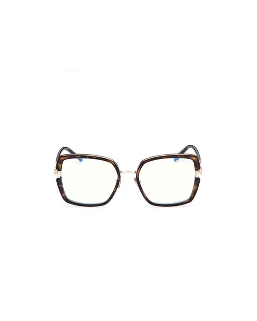 Tom Ford Black Ft5985-B 52 Optical Frames Injected Squared Normal