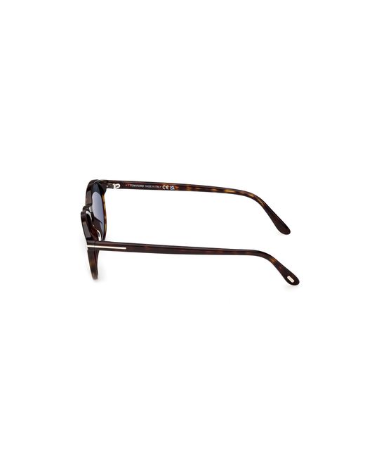 Tom Ford Black Ft1331 Prescott-02 52V Sunglasses Acetate Round Normal for men