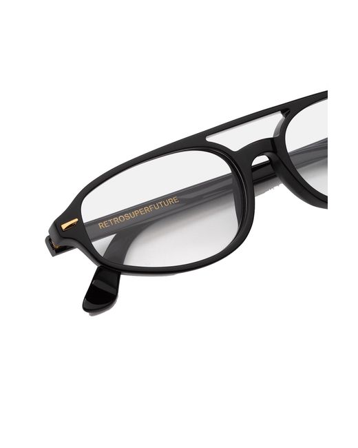 Retrosuperfuture Black 0Sg Numero 153 Optical Frames Acetate Pilot