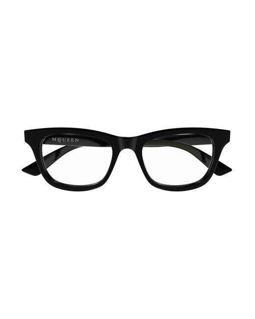 McQueen Black Am0515O 007 Optical Frames Acetate Transparent Cat Eye