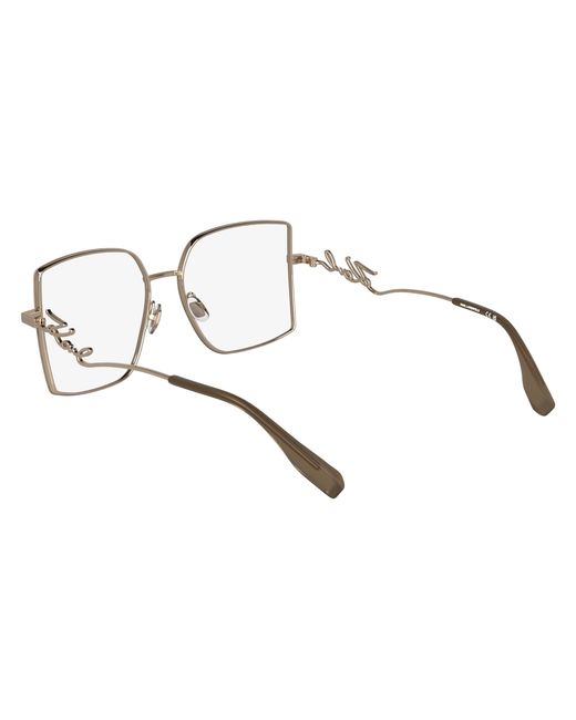 Karl Lagerfeld Black Kl359 770 Optical Frames Metal Squared Normal