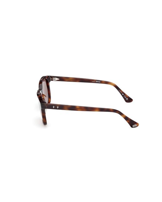 Web Black We0390 52E Sunglasses Acetate Round Normal for men