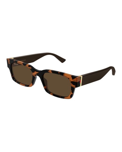 Gucci Black Gg2084S 003 Sunglasses Injected Squared for men