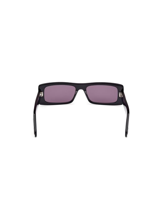 Adidas Black Or0124 01A Sunglasses Acetate Smoke Squared Normal