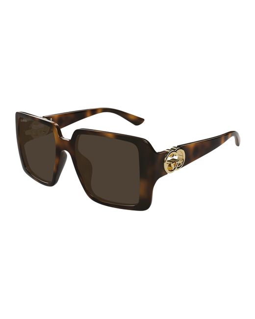 Gucci Black Gg1692Sa 002 Sunglasses Injected Squared