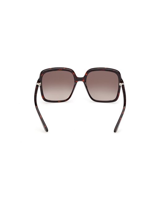 Guess Black Gu00280 52F Sunglasses Injected Squared Normal