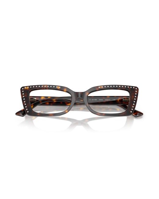 Jimmy Choo Black Jc3018B 5002 Optical Frames Acetate Cat Eye Normal