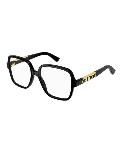 Gucci Black Gg1193O 001 Optical Frames Acetate Squared