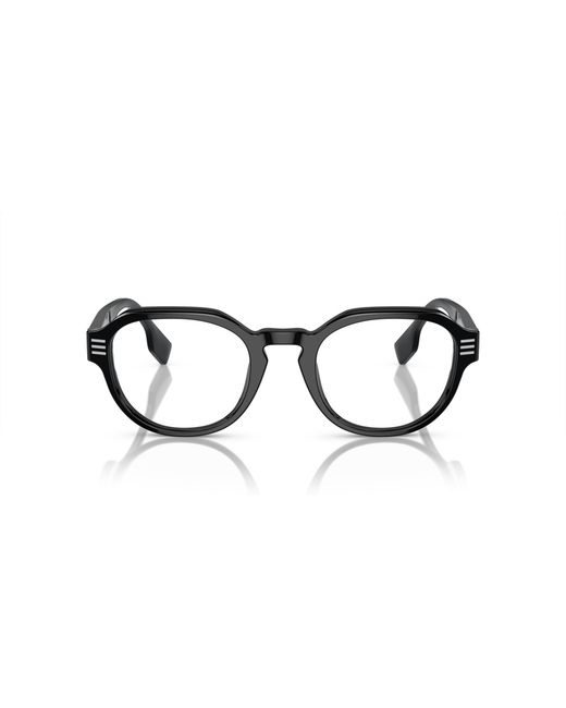 Burberry Black Be2386 3001 Optical Frames Acetate Transparent Round Normal for men