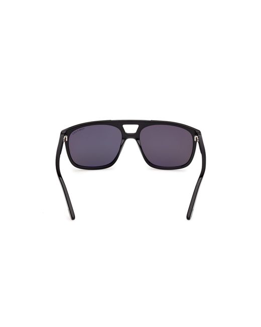 Tom Ford Black Ft1338-N Brianna-02 01A Sunglasses Acetate Smoke Squared Normal