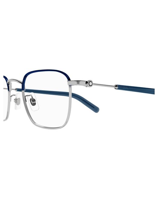 Montblanc Black Mb0389O 009 Optical Frames Metal Transparent Squared for men