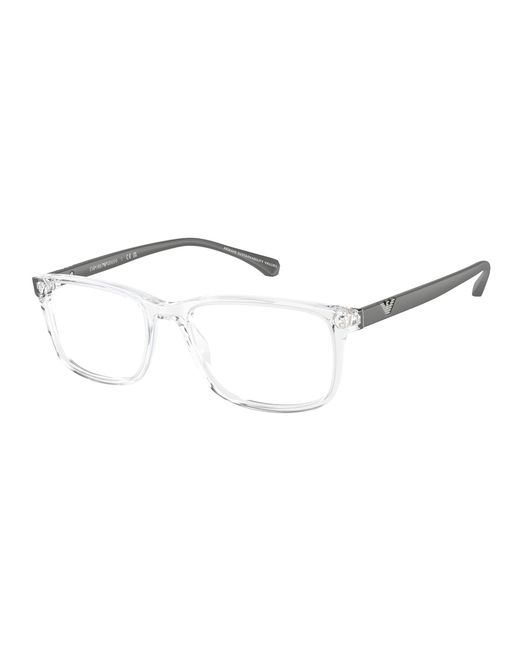 Emporio Armani Black Ea3098 5882 Optical Frames Acetate Squared Normal for men