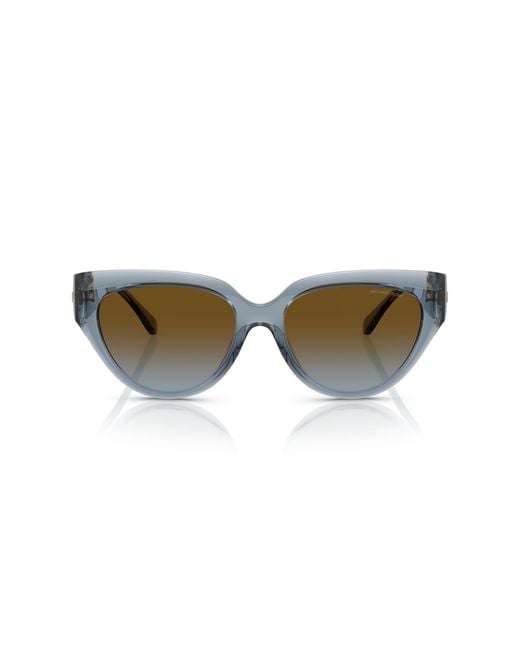 Michael Kors Black Mk2241U Boca Raton 401413 Sunglasses Injected Cat Eye Normal Shaded