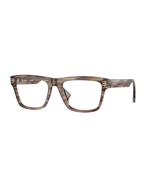 Burberry Black Be2387 4098 Optical Frames Acetate Squared Normal for men