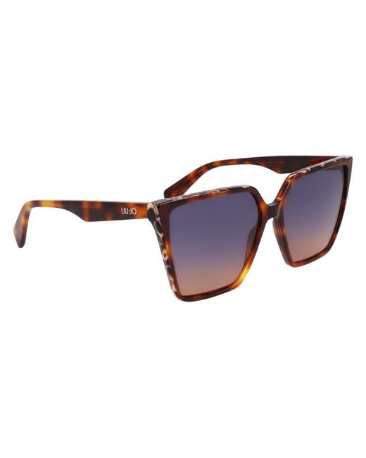 Liu Jo Black Lj798S 245 Sunglasses Acetate Squared Normal Shaded