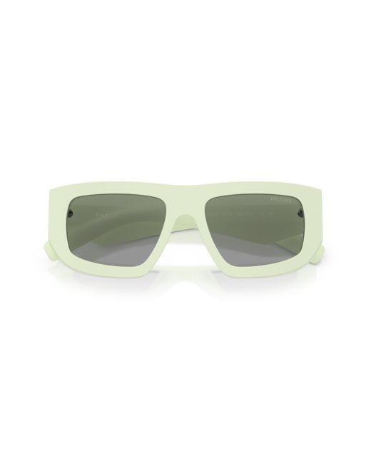 Prada Black Pr D04Su 05K50Q Sunglasses Acetate Geometric Normal