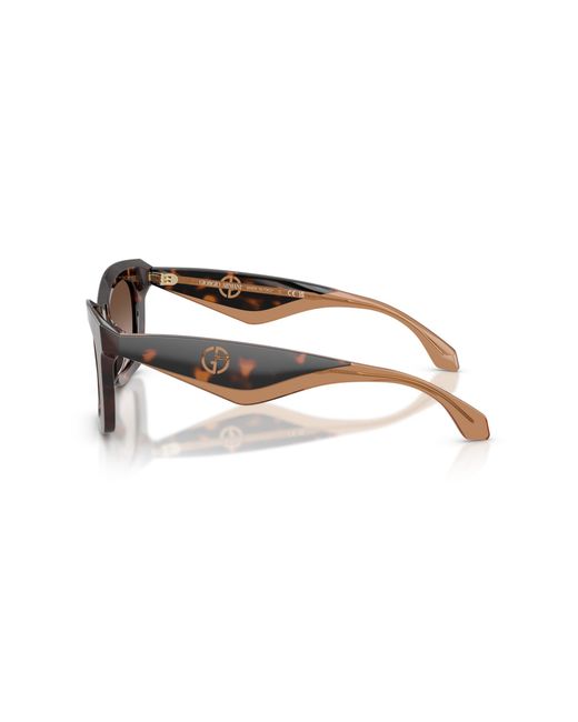 Giorgio Armani Black Ar8235U 502613 Sunglasses Acetate Butterfly Normal Shaded