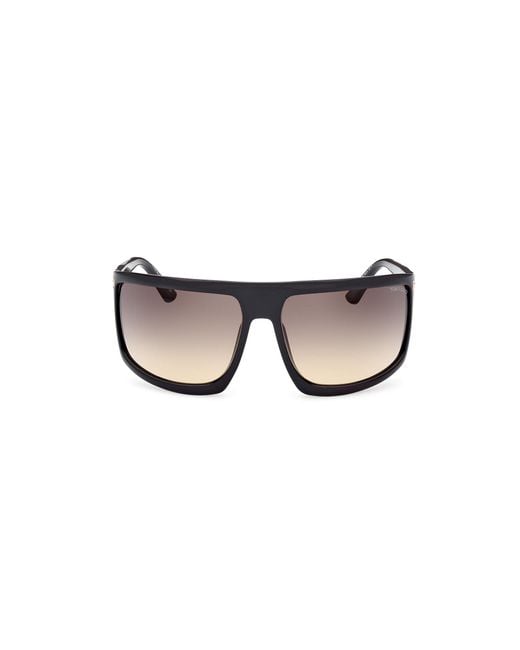 Tom Ford Black Ft1066 Clint-02 01B Sunglasses Injected Mask Normal Shaded