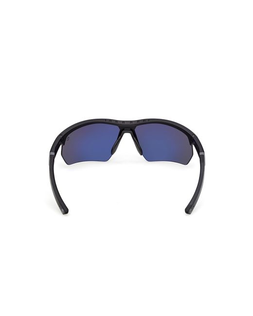 Timberland Black Tb00056 02D Sunglasses Injected Smoke Squared Polarized for men
